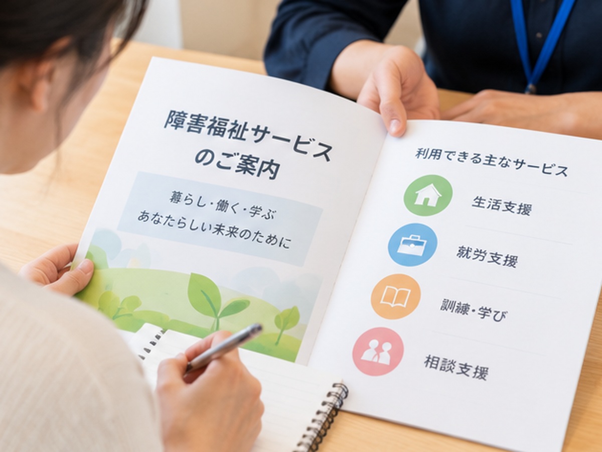 制度の資料を見ながら説明を聞く参加者の様子